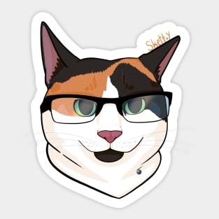 Smarty Cat Sticker